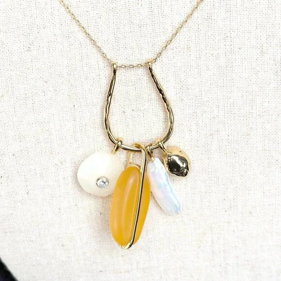 Sail Away Cluster Pendant in Clementine